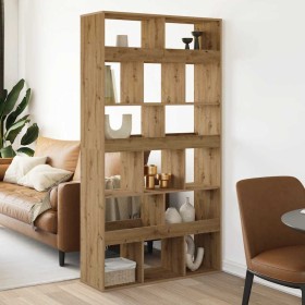 Estantería madera de ingeniería roble artisan 100x33x187,5 cm