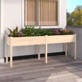 Planter with interior lining solid fir wood 203x53x76 cm by vidaXL, Pots and planters - Ref: Foro24-364239, Price: 129,19 €, ...