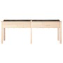 Planter with interior lining solid fir wood 203x53x76 cm by vidaXL, Pots and planters - Ref: Foro24-364239, Price: 111,45 €, ...