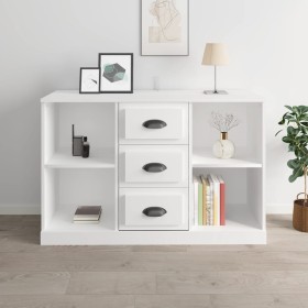 Hochglanzweißes Sperrholz-Sideboard 104,5 x 35,5 x 67,5 cm von vidaXL, Sideboards - Ref: Foro24-816234, Preis: 97,08 €, Rabat...