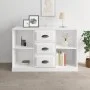 Hochglanzweißes Sperrholz-Sideboard 104,5 x 35,5 x 67,5 cm von vidaXL, Sideboards - Ref: Foro24-816234, Preis: 79,13 €, Rabat...