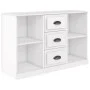 Hochglanzweißes Sperrholz-Sideboard 104,5 x 35,5 x 67,5 cm von vidaXL, Sideboards - Ref: Foro24-816234, Preis: 79,13 €, Rabat...