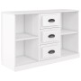 Hochglanzweißes Sperrholz-Sideboard 104,5 x 35,5 x 67,5 cm von vidaXL, Sideboards - Ref: Foro24-816234, Preis: 97,08 €, Rabat...