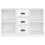 Hochglanzweißes Sperrholz-Sideboard 104,5 x 35,5 x 67,5 cm von vidaXL, Sideboards - Ref: Foro24-816234, Preis: 79,13 €, Rabat...