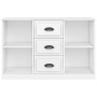 Hochglanzweißes Sperrholz-Sideboard 104,5 x 35,5 x 67,5 cm von vidaXL, Sideboards - Ref: Foro24-816234, Preis: 97,08 €, Rabat...