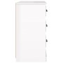 Aparador madera contrachapada blanco brillo 104,5x35,5x67,5 cm de vidaXL, Aparadores - Ref: Foro24-816234, Precio: 96,99 €, D...