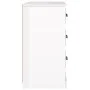 Aparador madera contrachapada blanco brillo 104,5x35,5x67,5 cm de vidaXL, Aparadores - Ref: Foro24-816234, Precio: 95,94 €, D...