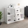 Hochglanzweißes Sperrholz-Sideboard 104,5 x 35,5 x 67,5 cm von vidaXL, Sideboards - Ref: Foro24-816234, Preis: 97,08 €, Rabat...