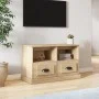 Sonoma oak plywood TV cabinet 80x35x50 cm by vidaXL, TV Furniture - Ref: Foro24-816283, Price: 62,71 €, Discount: %