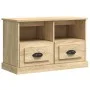 Sonoma oak plywood TV cabinet 80x35x50 cm by vidaXL, TV Furniture - Ref: Foro24-816283, Price: 62,71 €, Discount: %