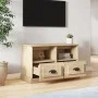 Sonoma oak plywood TV cabinet 80x35x50 cm by vidaXL, TV Furniture - Ref: Foro24-816283, Price: 62,71 €, Discount: %