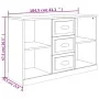 Hochglanzweißes Sperrholz-Sideboard 104,5 x 35,5 x 67,5 cm von vidaXL, Sideboards - Ref: Foro24-816234, Preis: 79,13 €, Rabat...