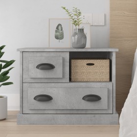 Gray concrete bedside table 60x39x45 cm by vidaXL, Nightstands - Ref: Foro24-816364, Price: 57,97 €, Discount: %