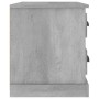 Gray concrete bedside table 60x39x45 cm by vidaXL, Nightstands - Ref: Foro24-816364, Price: 57,92 €, Discount: %