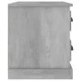 Gray concrete bedside table 60x39x45 cm by vidaXL, Nightstands - Ref: Foro24-816364, Price: 57,26 €, Discount: %