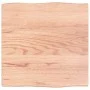 Treated oak wood table top with natural edge 40x40x2 cm by vidaXL, Table tops - Ref: Foro24-363926, Price: 28,31 €, Discount: %