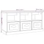 Mueble para TV madera contrachapada gris Sonoma 100x35x50 cm de vidaXL, Muebles TV - Ref: Foro24-816294, Precio: 77,23 €, Des...
