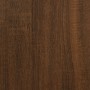 Aparador de madera contrachapada marrón roble 36x35,5x67,5 cm