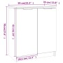 Mueble zapatero madera contrachapada negro 59x35x70 cm de vidaXL, Zapateros y organizadores de calzado - Ref: Foro24-811422, ...