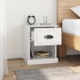 Nachttische 2 Stk. glänzendes weißes Holz 39x39x47,5 cm von vidaXL, Nachttische - Ref: Foro24-816133, Preis: 54,84 €, Rabatt: %