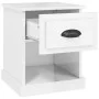 Mesitas de noche 2 uds madera blanco brillante 39x39x47,5 cm de vidaXL, Mesitas de noche - Ref: Foro24-816133, Precio: 54,29 ...