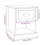 Nachttische 2 Stk. glänzendes weißes Holz 39x39x47,5 cm von vidaXL, Nachttische - Ref: Foro24-816133, Preis: 54,84 €, Rabatt: %
