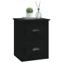 Mesita de noche de pared negra 41,5x36x53 cm de vidaXL, Mesitas de noche - Ref: Foro24-816394, Precio: 47,24 €, Descuento: %