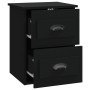 Mesita de noche de pared negra 41,5x36x53 cm de vidaXL, Mesitas de noche - Ref: Foro24-816394, Precio: 47,73 €, Descuento: %