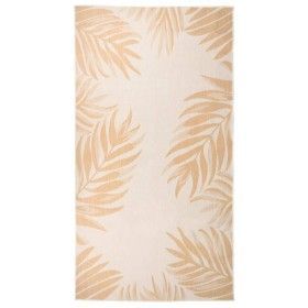 Flachgewebter Outdoor-Teppich mit Blattdruck, 80 x 150 cm von vidaXL, Teppiche - Ref: Foro24-340855, Preis: 25,24 €, Rabatt: %