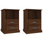Nachttische 2 Einheiten, braune Eiche, 43 x 36 x 60 cm von vidaXL, Nachttische - Ref: Foro24-816343, Preis: 95,12 €, Rabatt: %