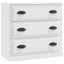 Aparador de madera contrachapada blanco 70x35,5x67,5 cm de vidaXL, Aparadores - Ref: Foro24-816224, Precio: 101,99 €, Descuen...