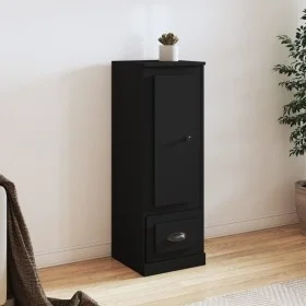 Tall black plywood sideboard 36x35.5x103.5 cm by vidaXL, Sideboards - Ref: Foro24-816305, Price: 68,61 €, Discount: %