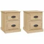 Nachttische 2 Stück Sonoma-Eichensperrholz 39x39x47,5 cm von vidaXL, Nachttische - Ref: Foro24-816151, Preis: 80,47 €, Rabatt: %