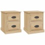 Nachttische 2 Stück Sonoma-Eichensperrholz 39x39x47,5 cm von vidaXL, Nachttische - Ref: Foro24-816151, Preis: 81,40 €, Rabatt: %