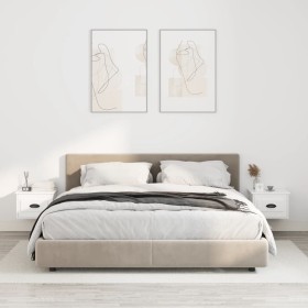 Wall bedside tables 2 pcs white 41.5x36x28 cm by vidaXL, Nightstands - Ref: Foro24-816377, Price: 55,85 €, Discount: %