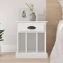 White nightstand 43x36x50 cm by vidaXL, Nightstands - Ref: Foro24-816344, Price: 41,31 €, Discount: %