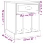 Weißer Nachttisch 43x36x50 cm von vidaXL, Nachttische - Ref: Foro24-816344, Preis: 41,76 €, Rabatt: %