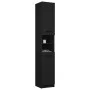 Black plywood bathroom cabinet 32x34x188.5 cm by vidaXL, Lockers and storage cabinets - Ref: Foro24-811323, Price: 105,28 €, ...