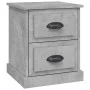 Mesita de noche madera contrachapada gris hormigón 39x39x47,5cm de vidaXL, Mesitas de noche - Ref: Foro24-816152, Precio: 43,...