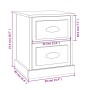 Nachttisch aus betongrauem Sperrholz 39x39x47,5cm von vidaXL, Nachttische - Ref: Foro24-816152, Preis: 45,05 €, Rabatt: %