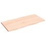 Tischplatte aus massiver Eiche natürliche Kante 80x40x2 cm von vidaXL, Tischplatten - Ref: Foro24-363872, Preis: 51,87 €, Rab...