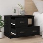 Mesita de noche negra 60x39x45 cm de vidaXL, Mesitas de noche - Ref: Foro24-816361, Precio: 61,61 €, Descuento: %
