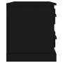 Mesita de noche negra 60x39x45 cm de vidaXL, Mesitas de noche - Ref: Foro24-816361, Precio: 60,96 €, Descuento: %