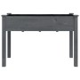 Planter with solid gray fir wood lining 118x59x76 cm by vidaXL, Pots and planters - Ref: Foro24-364235, Price: 76,02 €, Disco...