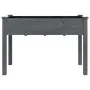 Planter with solid gray fir wood lining 118x59x76 cm by vidaXL, Pots and planters - Ref: Foro24-364235, Price: 83,79 €, Disco...
