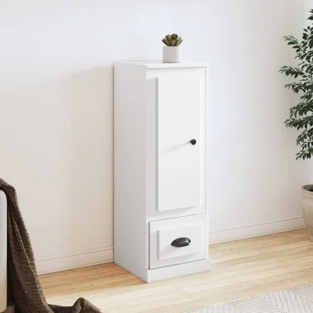 Tall white plywood sideboard 36x35.5x103.5 cm by vidaXL, Sideboards - Ref: Foro24-816304, Price: 71,79 €, Discount: %