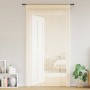 Cortinas de flecos 2 piezas 100x250 cm crema
