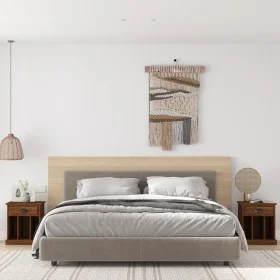 Nightstands 2 units brown oak color 43x36x50 cm by vidaXL, Nightstands - Ref: Foro24-816359, Price: 66,50 €, Discount: %