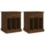 Nightstands 2 units brown oak color 43x36x50 cm by vidaXL, Nightstands - Ref: Foro24-816359, Price: 59,85 €, Discount: %