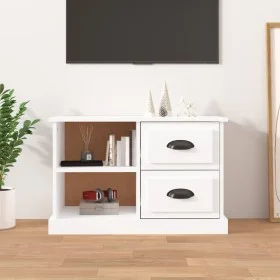 Hochglanzweißer TV-Schrank aus Sperrholz, 73 x 35,5 x 47,5 cm von vidaXL, TV-Möbel - Ref: Foro24-816170, Preis: 43,74 €, Raba...
